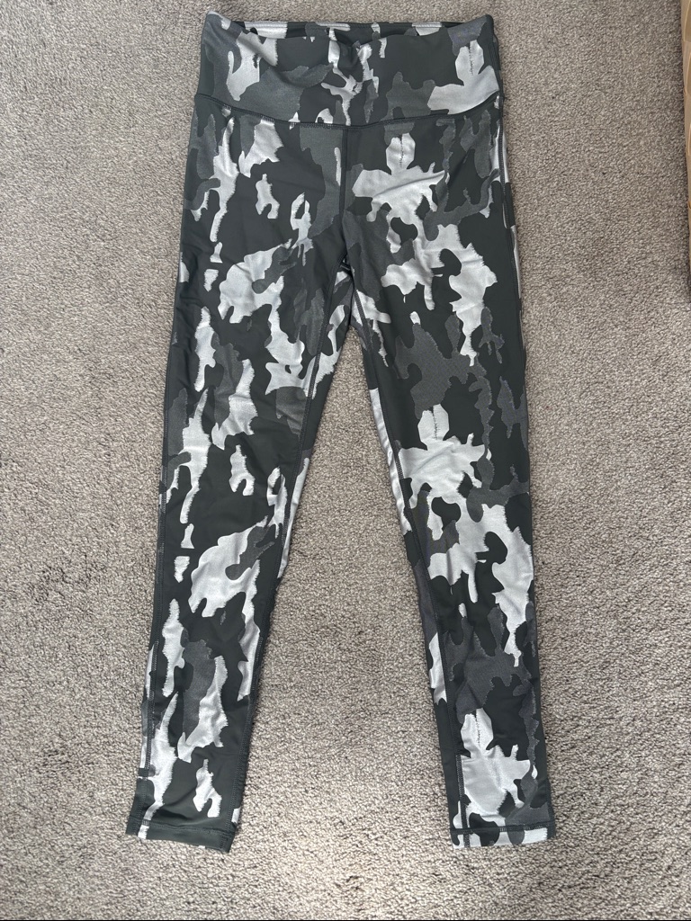 Mono B Black & Gray Camo High-Waist Leggings